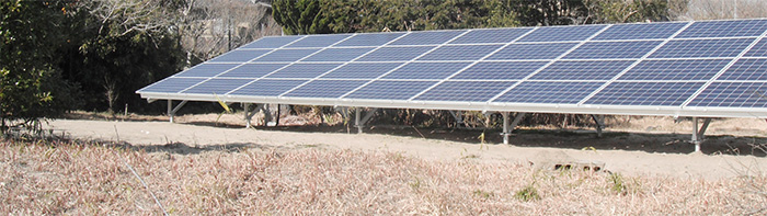 12.9kW太陽光発電システム空地への野立設置例